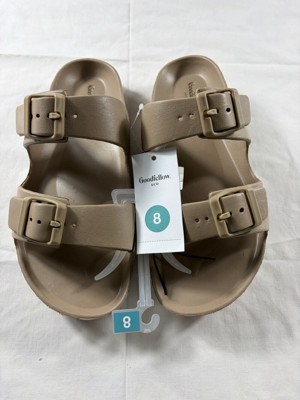 Men's Carson Two Band Slide Sandals - Goodfellow & Co™ Tan 12